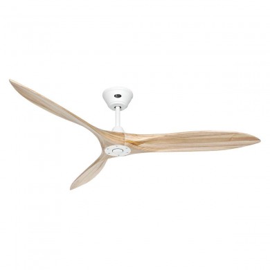 Ventilateur Plafond Eco Airscrew 152cm Blanc Bois Naturel