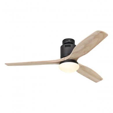 Ventilateur Plafond Aerodynamix Eco 132cm Basalte Bois Naturel