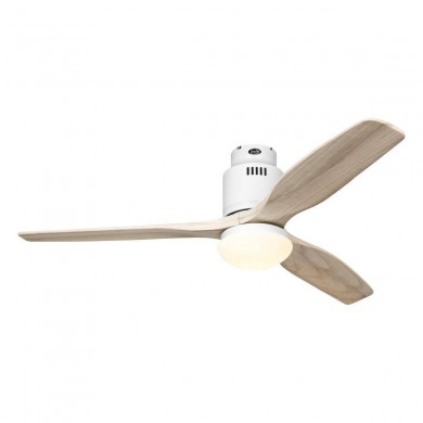 Ventilateur Plafond Aerodynamix Eco 132cm Blanc Bois Naturel