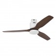Ventilateur Plafond Aerodynamix Eco 132cm Blanc Bois Noyer