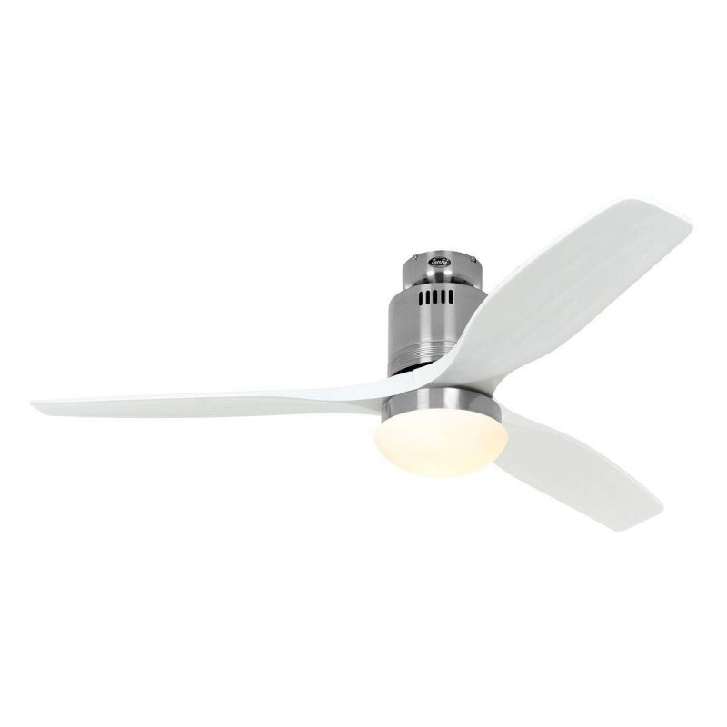 Ventilateur Plafond Aerodynamix Eco 132cm Chromé Blanc