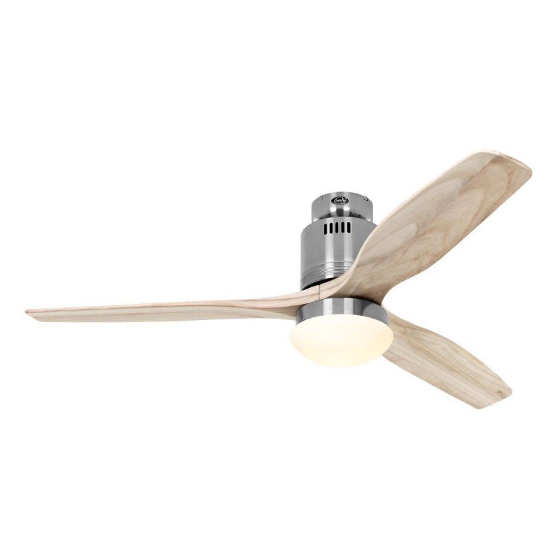 Ventilateur Plafond Aerodynamix Eco 132cm Chromé Bois Naturel