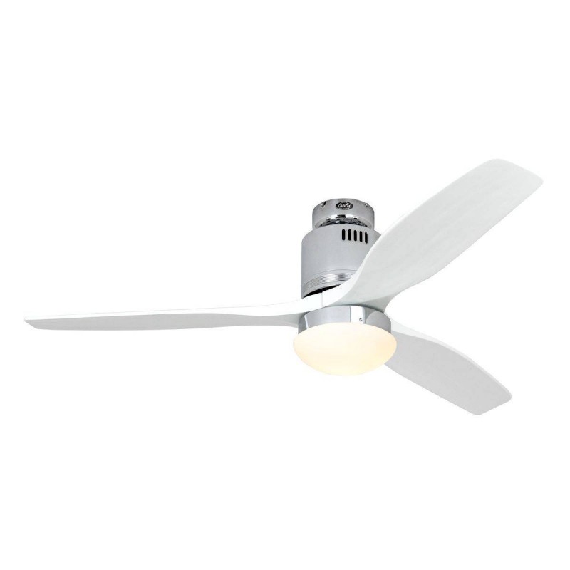 Ventilateur Plafond Aerodynamix Eco 132cm Chromé Poli Blanc