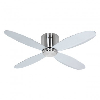 Ventilateur Plafond Eco Plano 112cm Chromé Argenté