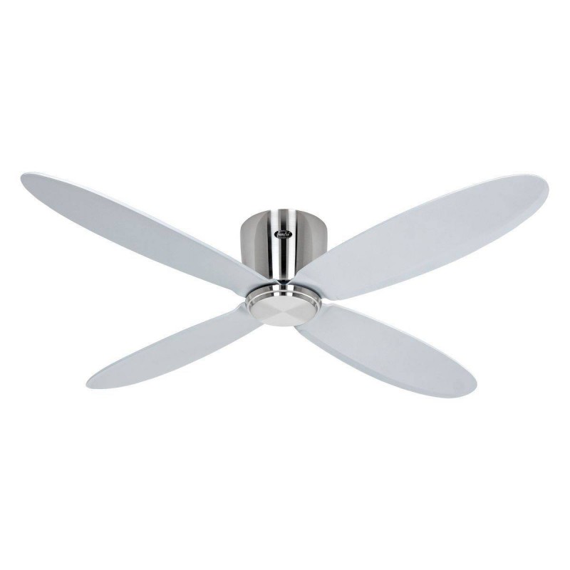 Ventilateur Plafond Eco Plano 132cm Chromé Argenté