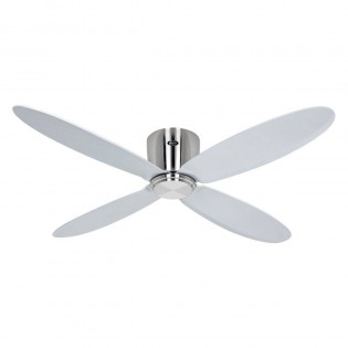 Ventilateur Plafond Eco Plano 132cm Chromé Argenté WiFi