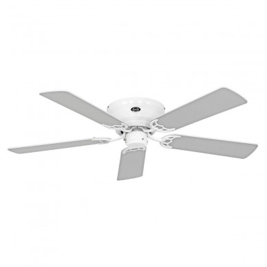 Ventilateur Plafond Classic Flat 132cm Blanc Gris