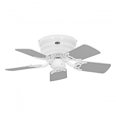 Ventilateur Plafond Classic Flat 79cm Blanc Gris