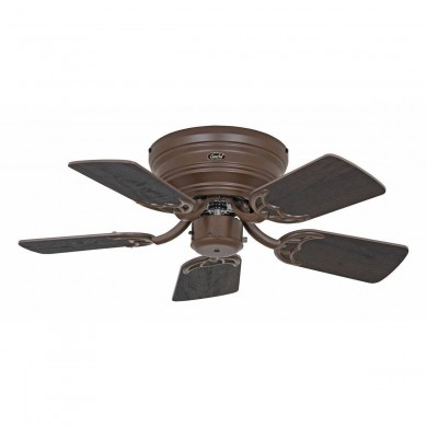 Ventilateur Plafond Classic Flat 79cm Bronze Chêne foncé et clair