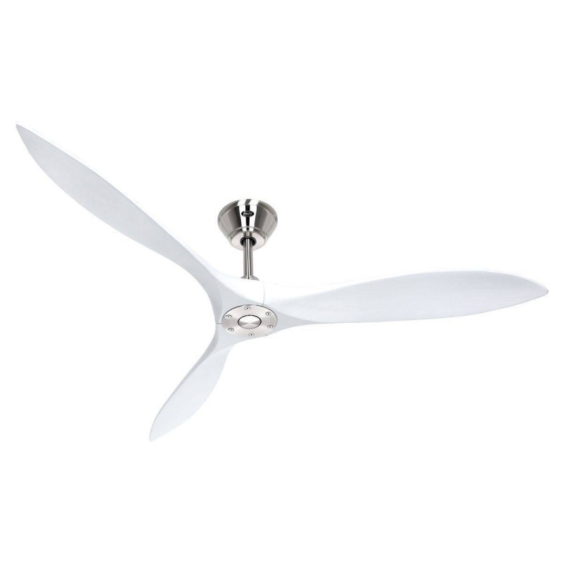 Ventilateur Plafond Eco Airscrew 152cm Chromé Blanc