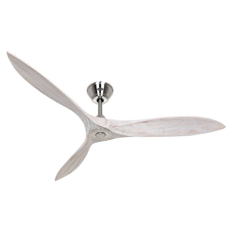 Ventilateur Plafond Eco Airscrew 152cm Chromé Blanc Vieilli