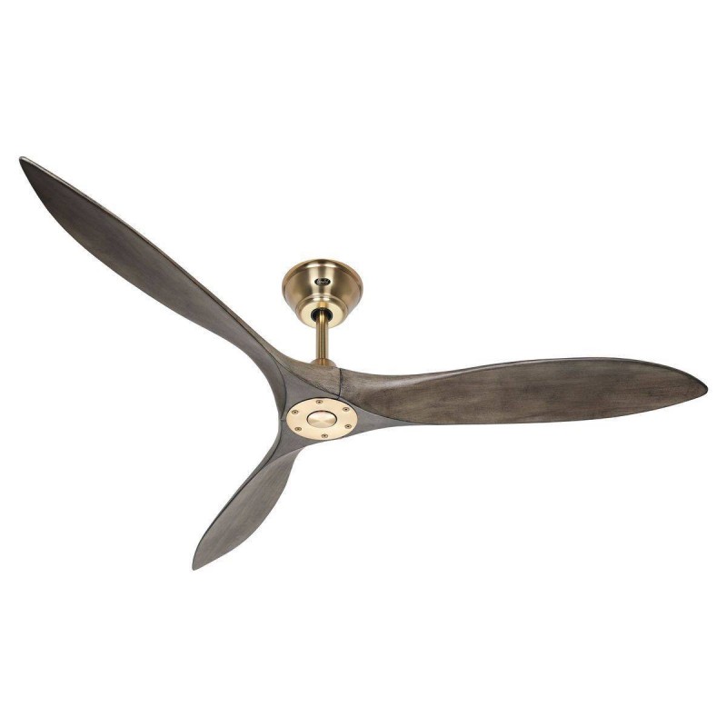 Ventilateur Plafond Eco Airscrew 152cm Laiton Bois Massif