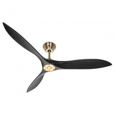 Ventilateur Plafond Eco Airscrew 152cm Laiton Noir