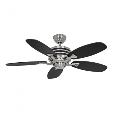 Ventilateur Plafond Eco Gamma 103cm Chromé Noir Noyer