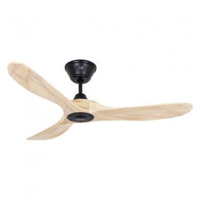 Ventilateur Plafond Eco Genuino 122cm Noir Bois Naturel