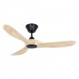 Ventilateur Plafond Eco Genuino 122cm Noir Bois Naturel