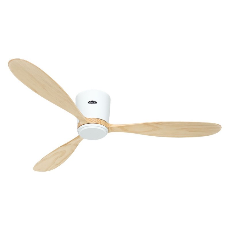 Ventilateur Plafond Eco Plano Wood 132cm Blanc Bois naturel