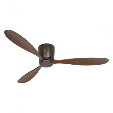 Ventilateur Plafond Eco Plano Wood 132cm Bronze Noyer