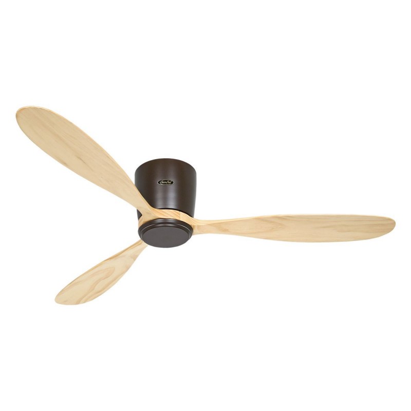 Ventilateur Plafond Eco Plano Wood 132cm Bronze Bois naturel