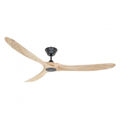 Ventilateur Plafond Eco Genuino 180cm Noir Bois Naturel