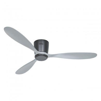 Ventilateur Plafond Eco Plano Wood 132cm Gris basalte Gris Clair