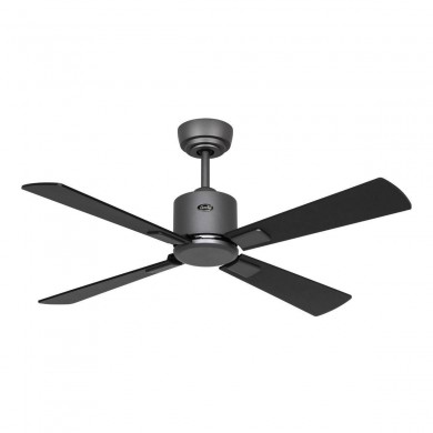 Ventilateur Plafond Eco Neo 103cm Basalte Noir Teck WiFi