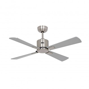 Ventilateur Plafond Eco Neo 103cm Chromé Wengé Gris WiFi
