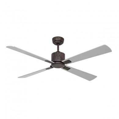 Ventilateur Plafond Eco Neo 132cm Bronze Wengé Argenté