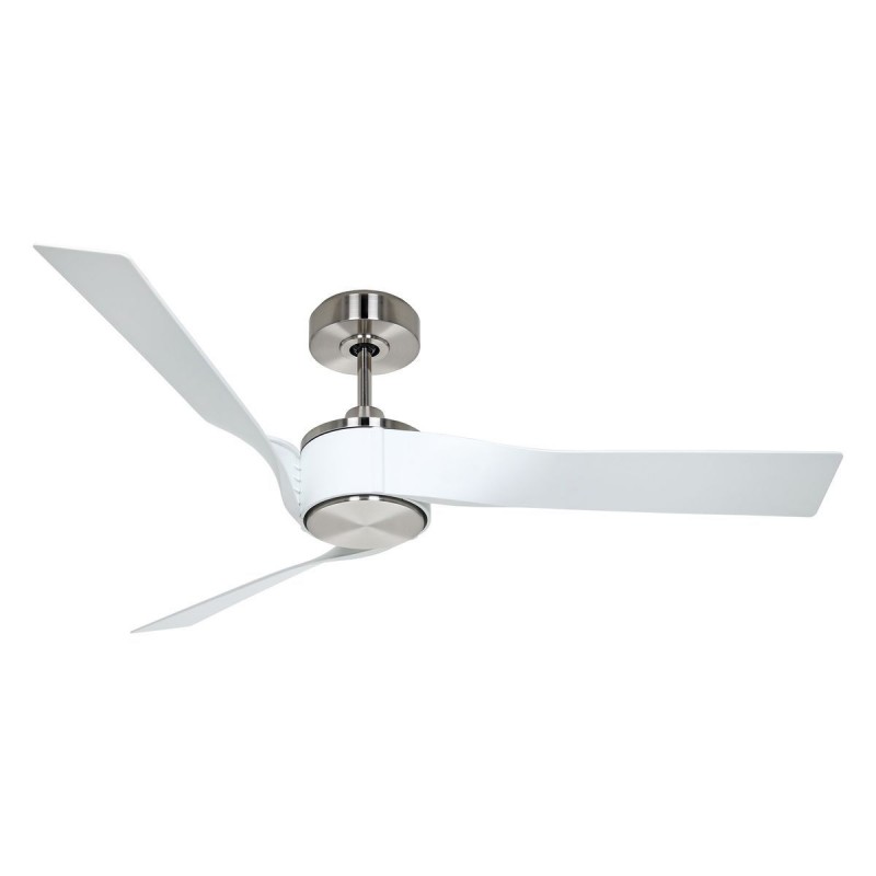 Ventilateur Plafond Eco Revolution 136cm Chromé Blanc