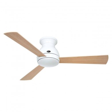 Ventilateur Plafond Eco Pallas 116cm Blanc Erable Hêtre