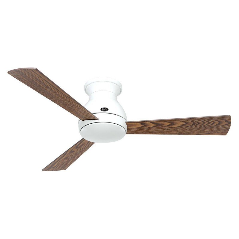 Ventilateur Plafond Eco Pallas 116cm Blanc Noyer Chene