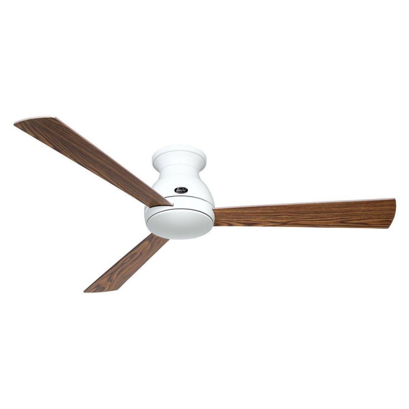 Ventilateur Plafond Eco Pallas 142cm Blanc Noyer Chene