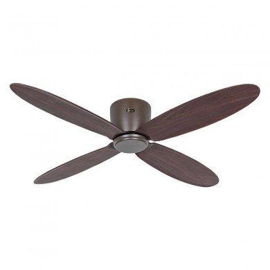 Ventilateur Plafond Eco Plano 132cm Bronze Noyer