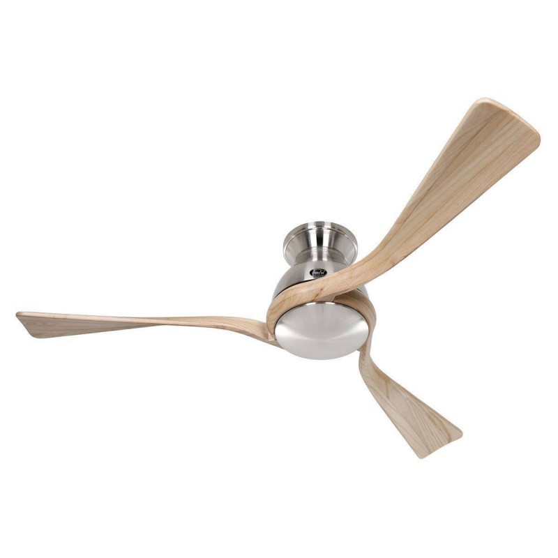 Ventilateur Plafond Eco Regento 140cm Chromé Bois Naturel