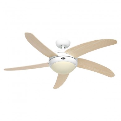 Ventilateur Plafond Elica 132cm Blanc Erable