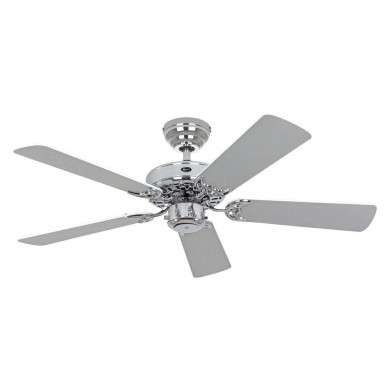 Ventilateur Plafond Royal Classic 103cm Chromé Poli Blanc