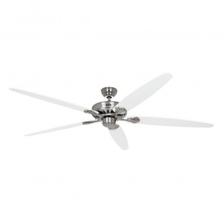 Ventilateur Plafond Royal Classic 180cm Chromé Gris foncé