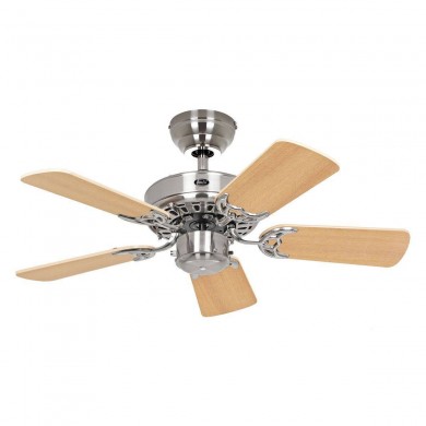 Ventilateur Plafond Royal Classic 75cm Chromé Pin