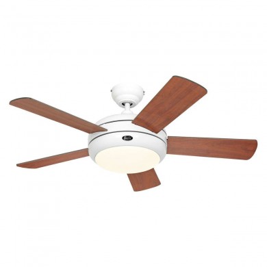 Ventilateur Plafond Titanium 105cm Blanc Cerisier Noyer