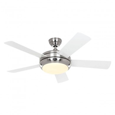 Ventilateur Plafond Titanium 105cm Chromé Blanc