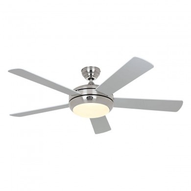 Ventilateur Plafond Titanium 132cm Chromé Blanc