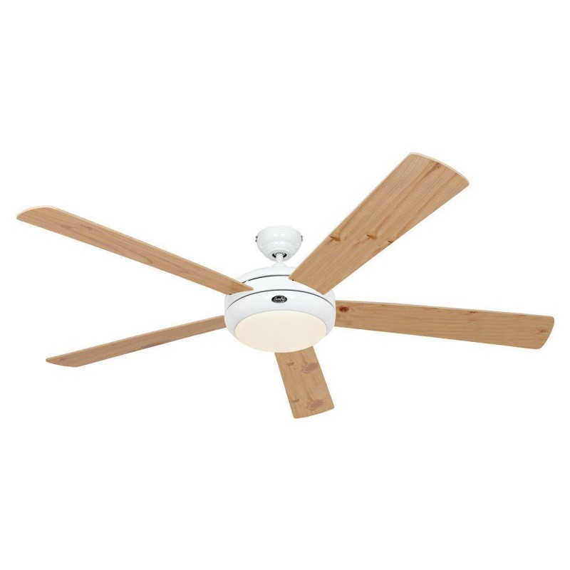 Ventilateur Plafond Titanium 162cm Blanc Hêtre Pin