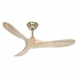 Ventilateur Plafond Eco Genuino 122cm Laiton Bois Naturel