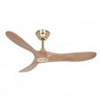 Ventilateur Plafond Eco Genuino 122cm Laiton Bois Chêne
