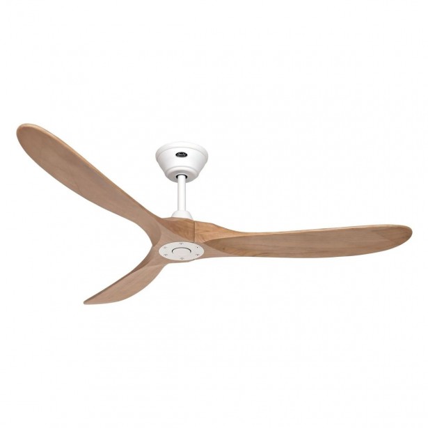 Ventilateur Plafond Eco Genuino 152cm Blanc Bois Chêne