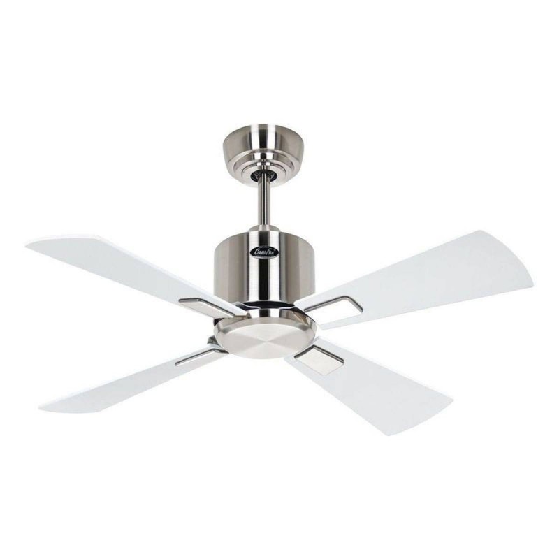 Ventilateur Plafond Eco Neo III 92cm Nickel brossé Blanc Gris clair WiFi