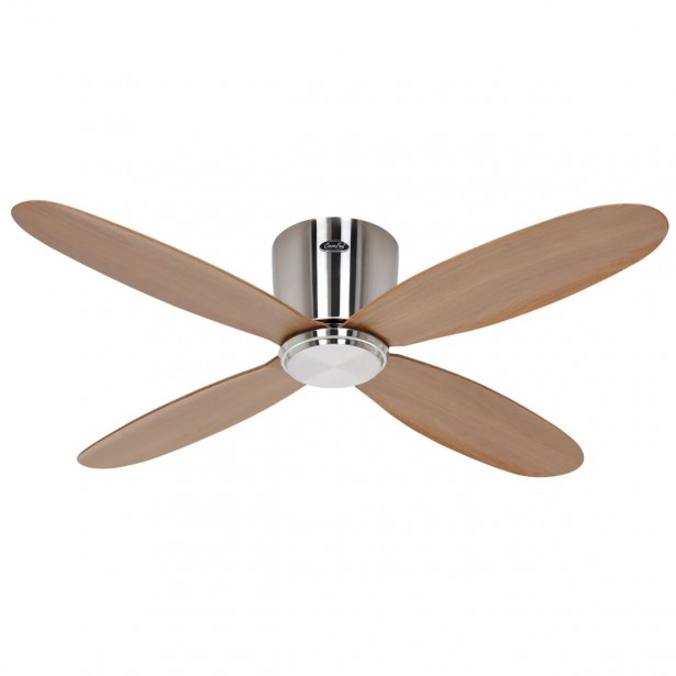 Ventilateur Plafond Eco Plano II 112cm Chrome Chêne WiFi