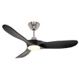 Ventilateur Plafond Eco Genuino LED 122cm Chromé Noir