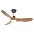 Ventilateur Plafond Eco Genuino LED 122cm Noir Chêne
