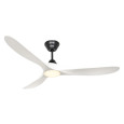 Ventilateur Plafond Eco Genuino LED 152cm Noir Blanc